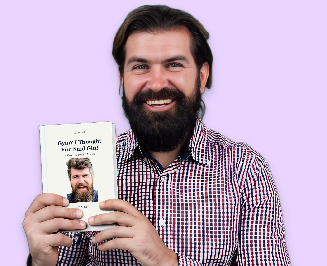 Header guy holding book